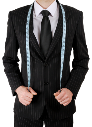 Mens Suit with Tape Measure