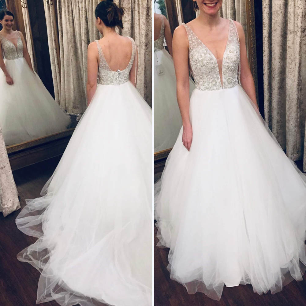 Wedding Dress Train Alterations Before And After Wedding